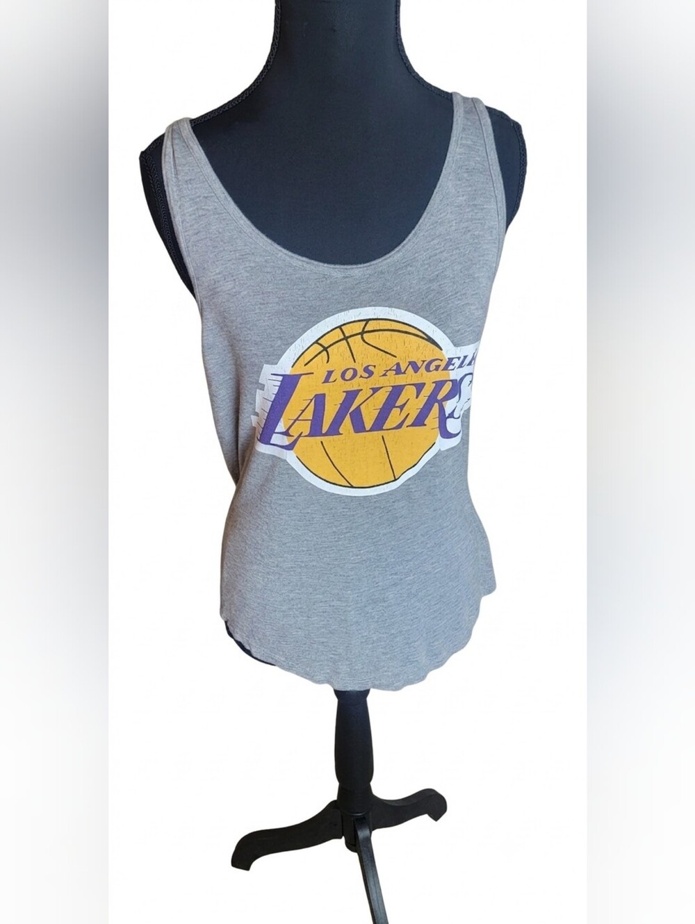 NBA Los Angeles Lakers Gray Logo Tank Top